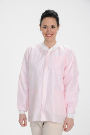 Valumax International ValuMax Extra-Safe Lab Jacket Pink 2X-Large Long Sleeves Hip Length - 3630LP2XL