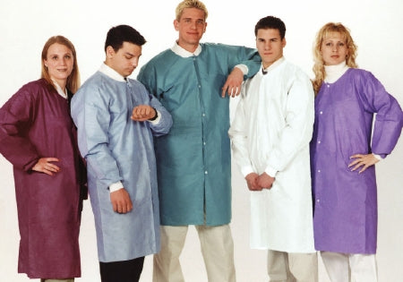 Valumax International ValuMax Extra-Safe Lab Coat White 3X-Large Long Sleeves Knee Length - 3660WH3XL-T