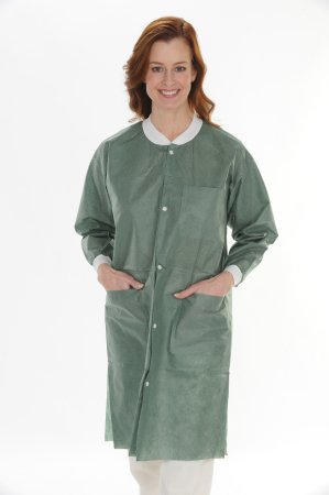 Long Sleeves Knee Length Lab Coat
