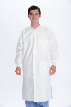 Valumax International Lab Coat Valumax Extra-Safe White X-Large Knee Length Limited Reuse - 3660WHXL-K