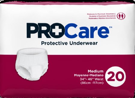 First Quality Procare Adult Absorbent Underwear ProCare Pull On Medium Disposable Moderate Absorbency - CRU-512