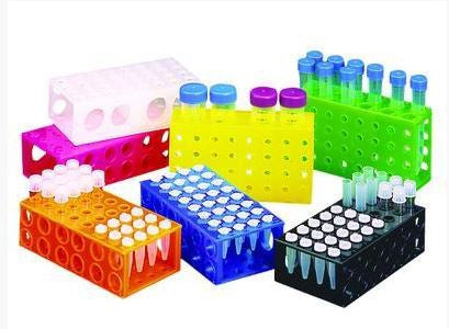 VWR International GeneMate 4-Way Flipper Microcentrifuge Tube Rack Blue - 490004-114