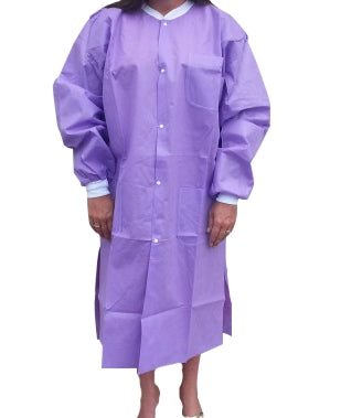 Snap Front Closure Lab Coat