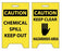 Fisher Scientific Caution Sign CAUTION Chemical Spill - 17-982-3C