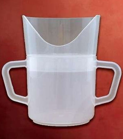 Performance Health Independence Nosey Cup ADL Dysphagia Cup 8 oz. Clear Plastic Reusable - 81005149