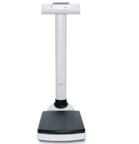 Seca Platform Scale Digital Display 660 lbs. / 300 kg Black / White AC Adapter / Battery Operated - 7031321007