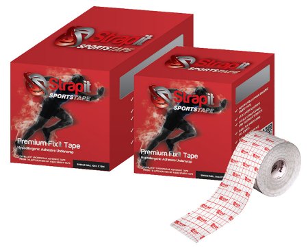 Fixit Premium Eco - Athletic Underwrap Tape Adhesive / Nonwoven Fabric 2 Inch X 11 Yard Red / White NonSterile - 24-0260