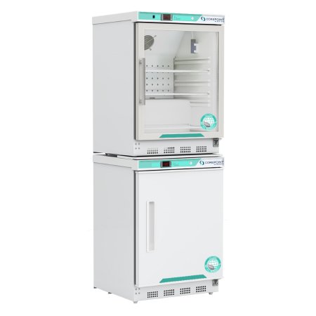 Corepoint Scientific White Diamond Series - Refrigerator / Freezer Laboratory Use 9 cu.ft. 2 Swing Glass Doors Cycle / Manual Defrost - Horizon Scientific - PRF092WWG/0