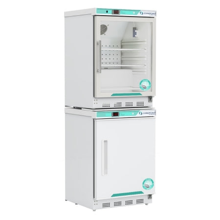 Corepoint Scientific White Diamond Series - Refrigerator / Freezer Laboratory Use 9 cu.ft. 2 Swing Glass Doors Cycle / Manual Defrost - PRF092WWG/0