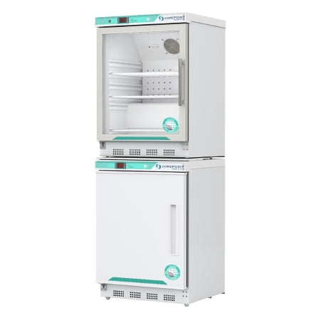 Corepoint Scientific White Diamond Series - Refrigerator / Freezer Laboratory Use 9 cu.ft. 2 Swing Glass Doors Left Hinged Cycle / Manual Defrost - PRF092WWGLH/0