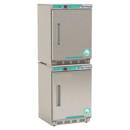 Corepoint Scientific White Diamond Series - Refrigerator / Freezer Laboratory Use 9 cu.ft. 2 Stainless Steel Swing Doors Cycle / Manual Defrost - Horizon Scientific - PRF092SSS/0
