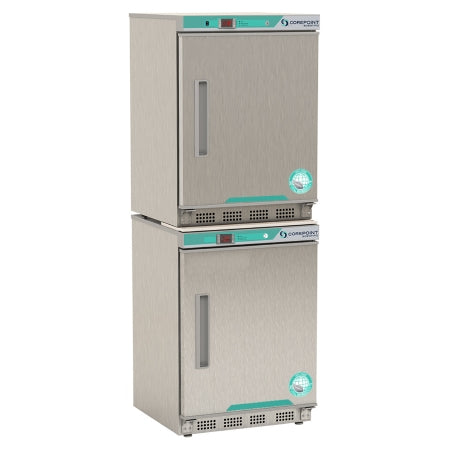 Corepoint Scientific White Diamond Series - Refrigerator / Freezer Laboratory Use 9 cu.ft. 2 Stainless Steel Swing Doors Cycle / Manual Defrost - PRF092SSS/0
