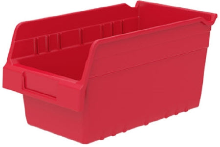 Akro-Mils ShelfMax Storage Bin Red Plastic 6 X 6-5/8 X 11-5/8 Inch - 30090RED