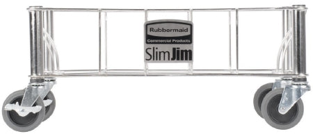 Rubbermaid Slim Jim - Dolly 4 Casters Without Handle Chrome - 1968468