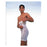 BSN Medical Girdle Plastic Surgery Supportwear Mid Thigh Small Men 30-32" White Ea - 110680
