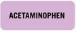 United Ad Label UAL Pre-Printed Label Anesthesia Label Acetaminophen Lavender 7/8 X 2-1/4 Inch - ULIV722