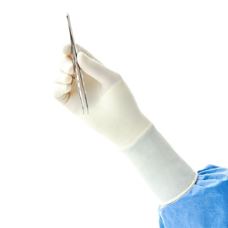 Encore - Surgical Glove ENCORE Size 7.5 Sterile Pair Latex Extended Cuff Length Fully Textured White Chemo Tested - 45775