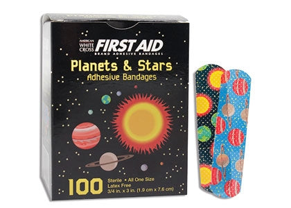 Dukal BANDAGE, ADH PLANT & STARS 3/4"X3" (100/BX 12BX/CS) - 15650