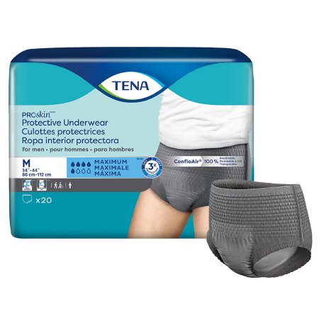 TENA ProSkin Protective - Male Adult Absorbent Underwear Pull On with Tear Away Seams Medium Disposable Moderate Absorbency - 73520