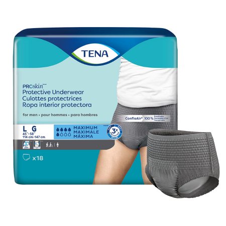 TENA ProSkin Protective - Male Adult Absorbent Underwear Pull On with Tear Away Seams Large Disposable Moderate Absorbency - 73530