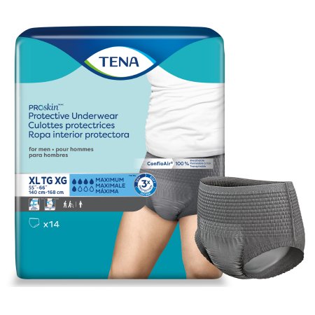 TENA ProSkin Protective - Male Adult Absorbent Underwear Pull On with Tear Away Seams X-Large Disposable Moderate Absorbency - 73540