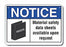 Grainger LYLE Instructional Sign NOTICE MSDS Available Upon Request - 64ML53