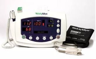 Welch Allyn - Refurbished Vital Signs Monitor Vital Signs Monitoring Type MAP, NIBP, Pulse Rate AC Power - AM-53NTO