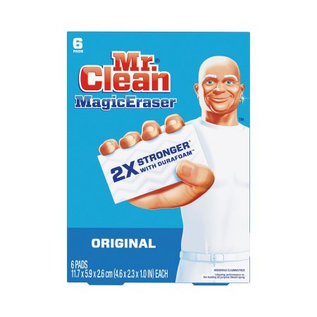 Mr. Clean Magic Eraser Original - Cleaning Pad White NonSterile Melamine Foam 1 X 2-3/10 X 4-3/5 Inch Reusable - 79009