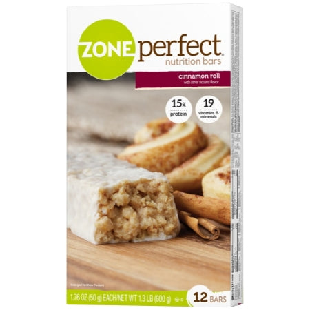 Abbott Nutrition ZONE PERFECT, NUTRITION BAR CINNAMON (12/PK 3PK/CS) - 63309