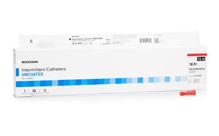 McKesson McKesson Urethral Catheter Coude Tip PVC 18 Fr. 16 Inch - 16-M1618C