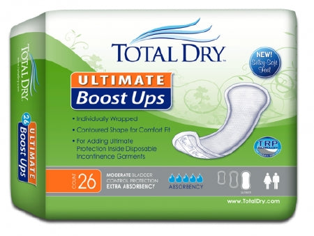 Secure Personal Care Products TotalDry Ultimate Boost Ups Incontinence Booster Pad 16-1/2 Inch Length Moderate Absorbency One Size Fits Most Unisex Disposable - SP1599
