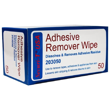 Genairex Adhesive Remover Securi-T Wipe 50 Per Pack - 203050