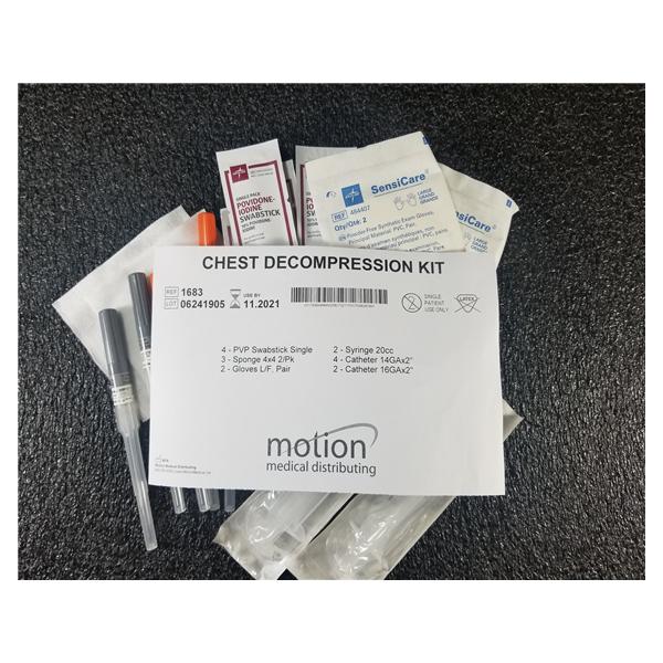 Motion Medical Distributing Kit Chest Decompression Ea, 10 Ea/Ca - 1683