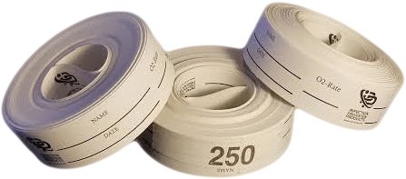 Infection Prevention Products Tag, Tube 2"X3/4" (250/Rl 5Rl/Cs) - 02-TAGS250