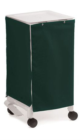 Market Lab - Hamper Stand with Skirt Square Opening Foot Pedal Self-Closing Lid - 7455-FO