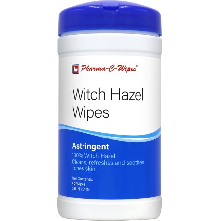Pharma-C-Wipes - Witch Hazel Astringent 40 Count Wipe - 63-17955