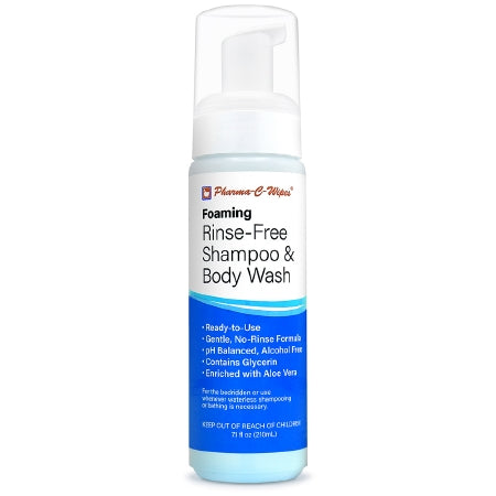 Kleen Test Products Corp Rinse-Free Shampoo And Body Wash Pharma-C-Wipes 7.1 Oz. Pump Bottle Fresh Scent - 55-200905K