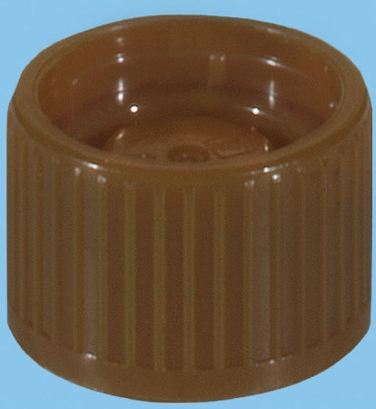 Sarstedt - Tube Closure HDPE Screw Cap Brown For Standard 15 mm False Bottom Tubes NonSterile - 65.729.309