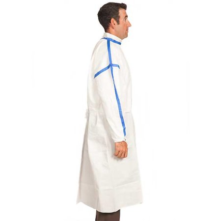 TrueCare Biomedix - Chemotherapy Procedure Gown 3X-Large White Sterile ASTM F739-12 Disposable - TCBA54ST-XXXL