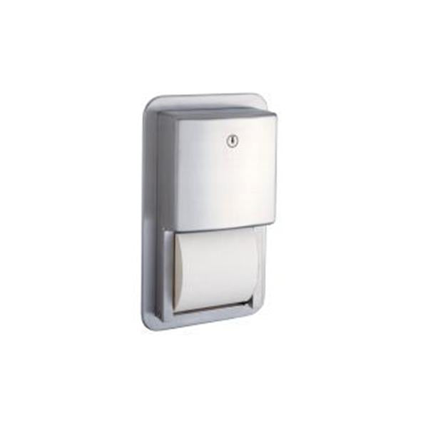Bobrick Dispenser Toilet Tissue Contura Series Satin Finish Each - 4388