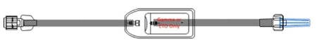 Icu Medical Extension Set 8 Inch Tubing Without Ports 3.8 Ml Priming Volume - B1371