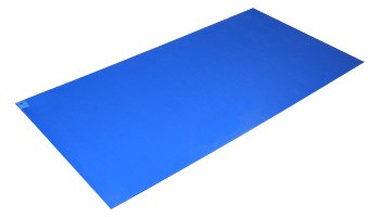 Poly Tack - Adhesive Floor Mat 36 X 45 Inch Blue Polyethylene Film - K-104B