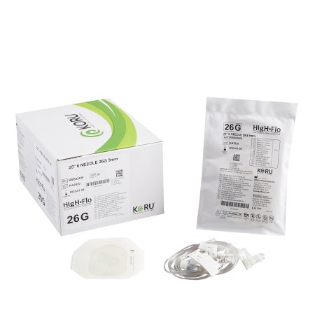 HIgH-Flo6 - Sub-Q Infusion Set 6 X 26 Gauge 9 mm 20 Inch Tubing Without Port - RMS62609