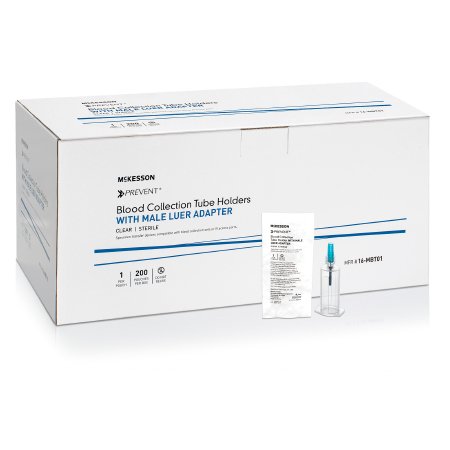 McKesson - Blood Transfer Device with Luer Lock Adapter Clear, Plastic For the Needleless Transfer of Blood - 16-MBT01