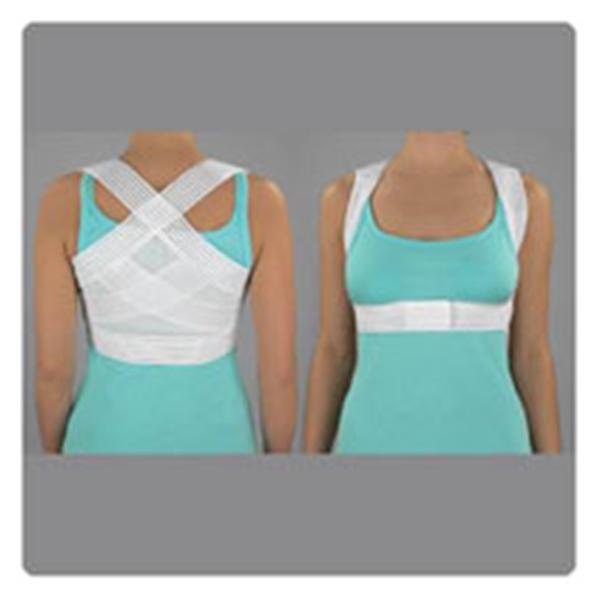 Patterson Medical Support Posture Corrector Adult Back Cotton/Lycra White Size Medium/Large Ea - 927415-02