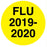 United Ad Label LABEL, FLU 2019/2020 FLOURESCENT YLW 1/2"X1/2" (250/RL) - ULFLU1920