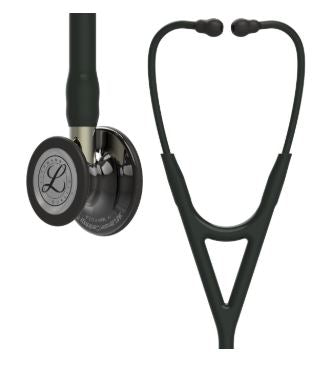 3M Littmann Cardiology IV Cardiology Stethoscope Black 2-Tube 27 Inch Tube Double Sided Chestpiece - 6200