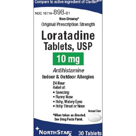 NorthStar Rx - Allergy Relief 10 mg Strength Tablet 300 per Bottle - 16714089803
