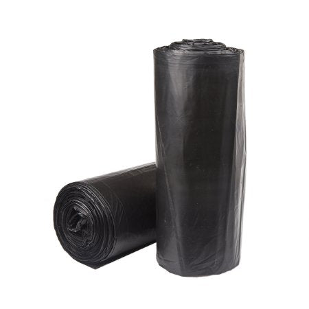 McKesson Black Trash Bag 60 gal. LLDPE 1.20 Mil. 38 X 58 Inch Star Seal Bottom Coreless Roll