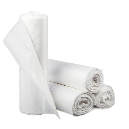 Mckesson Brand Trash Bag Mckesson 10 Gal. Clear Hdpe 8 Mic. 24 X 24 Inch Star Seal Bottom Coreless Roll - S242408N
